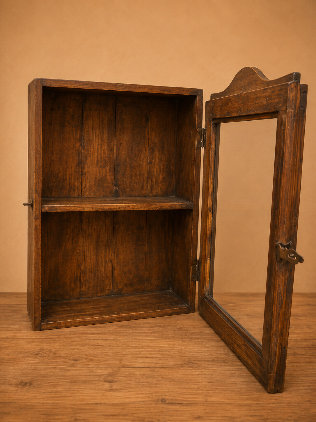 Vetrinetta in legno con anta in vetro