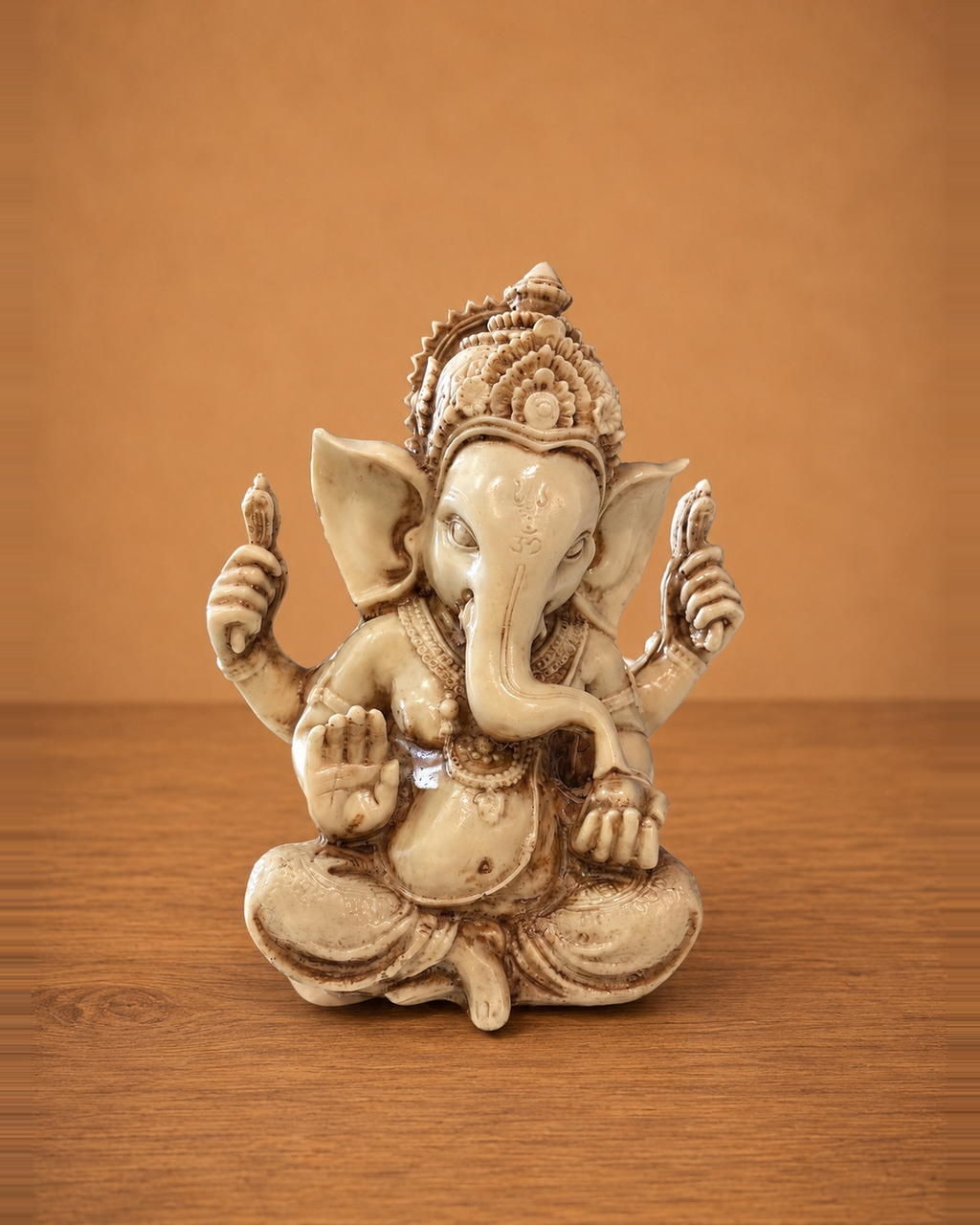 Statua di Ganesha in Resina – Finitura color Avorio